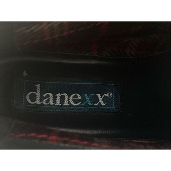 Vintage DaneXX Blue Leather Ankle Boots Size 7N Cuffed at the Ankle - Picture 6 of 8